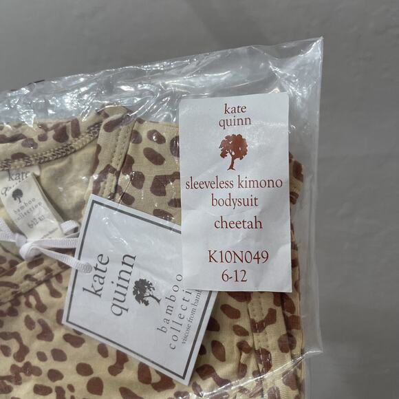 NWT Kate Quinn Sleeveless Kimono Bodysuit - Cheetah - Picture 7 of 8